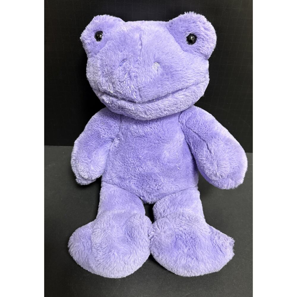Build-A-Bear Workshop Violet Frog Plush Purple Soft Toy Stuffed Animal Sound